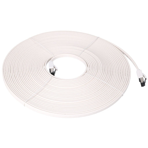 EAN 5904960297881 - Extralink LAN PATCHCORD CAT.8 U/FTP 15M 40G FLAT SHIELDED FOILED TWISTED PAIR BARE COPPER WHITE cable de  imagen 2
