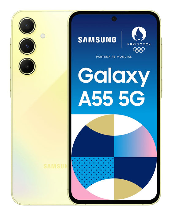 EAN 8806095467559 - Samsung Galaxy A55 5G 16,8 cm (6.6") SIM doble Android 14 USB Tipo C 8 GB 128 GB 5000 mAh Amarillo imagen 1