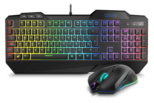 EAN 8436587971051 - Krom Krusher teclado Ratón incluido Juego USB Negro imagen 1