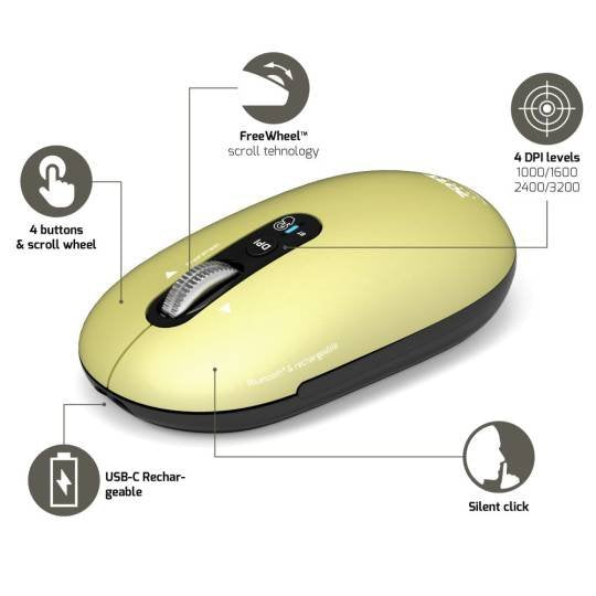 EAN 3567049105068 - Port Designs PORT Connect PURE MAC ratón Universal Ambidextro Bluetooth Óptico 3200 DPI imagen 4