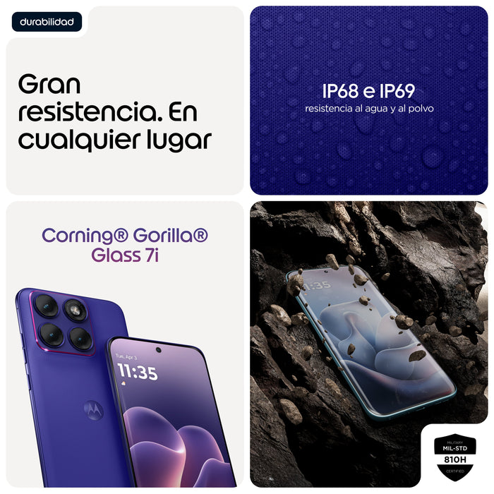 EAN 8033779085291 - Motorola edge 70 fusion 17,2 cm (6.78") SIM doble Android 16.0 5G USB Tipo C 8 GB 256 GB 5200 mAh Violeta imagen 8