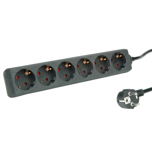 EAN 7630049612204 - ROLINE 19.07.1072 base múltiple 1,5 m 6 salidas AC Interior Negro imagen 1