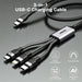 EAN 4894160057303 - UNITEK 3-in-1 USB-C to cable USB USB 2.0 1,5 m USB C USB C/Micro-USB B/Lightning 0,48 Gbit/s 20 W Negro imagen 3