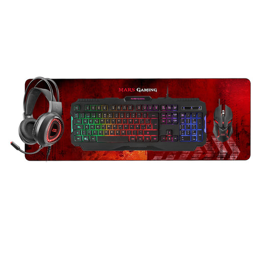 EAN 4710562759136 - Mars Gaming MCPRGB2FR teclado Ratón incluido Juego USB AZERTY Francés Negro imagen 2