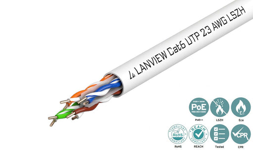 EAN 5704174318545 - Lanview LVN122112 cable de red Blanco 305 m Cat6 U/UTP (UTP) imagen 2