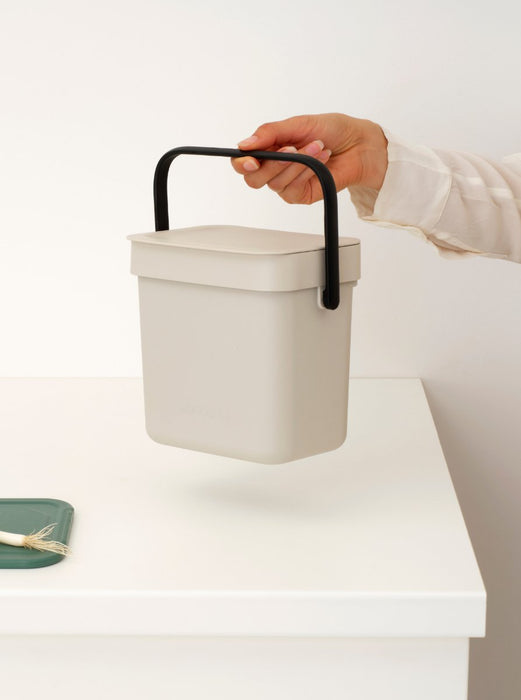 EAN 8710755251689 - Brabantia Sort & Go 3 L Rectangular Plástico reciclado Beige imagen 3