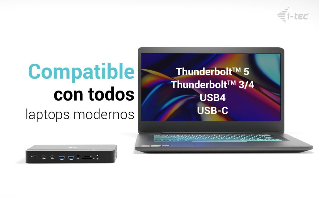 EAN 8595611707957 - i-tec TB5TRIPLEDOCKM2PDUK base para portátil y replicador de puertos Alámbrico Negro imagen 5