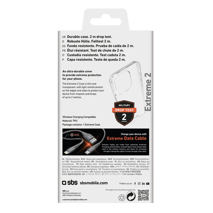 EAN 8018417449093 - SBS TEUNBKEX2IP1561P funda para teléfono móvil 15,5 cm (6.1") Transparente imagen 3