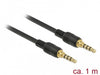 EAN 4043619855957 - DeLOCK 85595 cable de audio 1 m 3,5mm Negro imagen 1