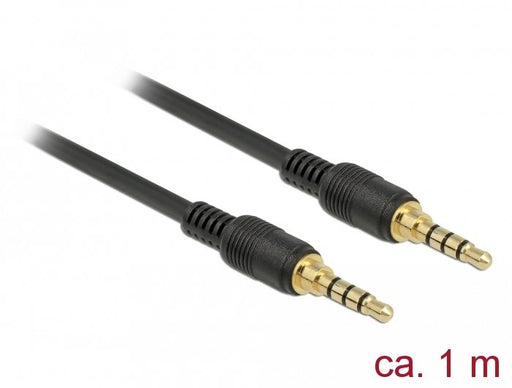 EAN 4043619855957 - DeLOCK 85595 cable de audio 1 m 3,5mm Negro imagen 1
