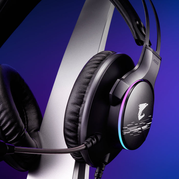 EAN 4719331551995 - GIGABYTE AORUS H1 auricular y casco Auriculares Alámbrico Diadema Juego USB tipo A Negro imagen 14