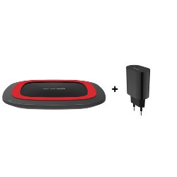 EAN 4040895005618 - RealPower FreeCharge-10 Smartphone Negro, Rojo Cargador inalámbrico Carga rápida Interior imagen 4