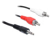 EAN 4043619842773 - DeLOCK 84277 cable de audio 10 m 3,5mm 2 x RCA Negro imagen 2