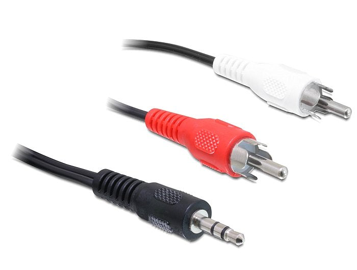 EAN 4043619842773 - DeLOCK 84277 cable de audio 10 m 3,5mm 2 x RCA Negro imagen 2