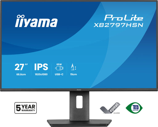 EAN 4948570125913 - iiyama ProLite XB2797HSN-B1 pantalla para PC 68,6 cm (27") 1920 x 1080 Pixeles Full HD LCD Negro imagen 2