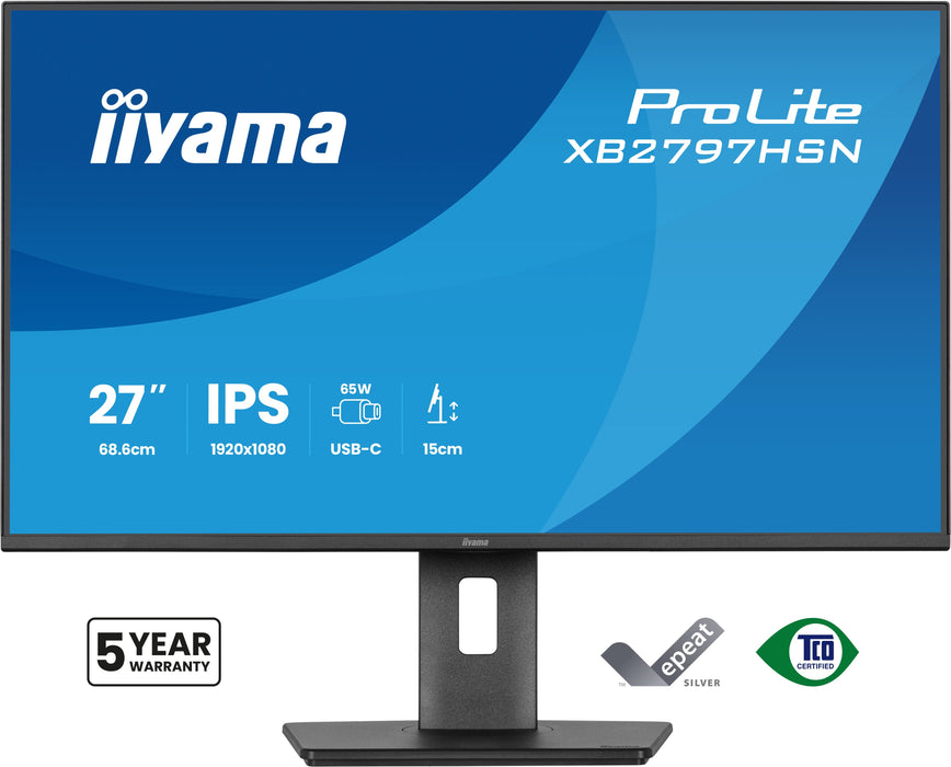 EAN 4948570125913 - iiyama ProLite XB2797HSN-B1 pantalla para PC 68,6 cm (27") 1920 x 1080 Pixeles Full HD LCD Negro imagen 2