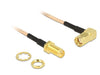 EAN 4043619894314 - DeLOCK 0.16m, 2xRP-SMA cable coaxial RG-316 0,16 m RP-SMA Negro, Oro, Transparente imagen 1