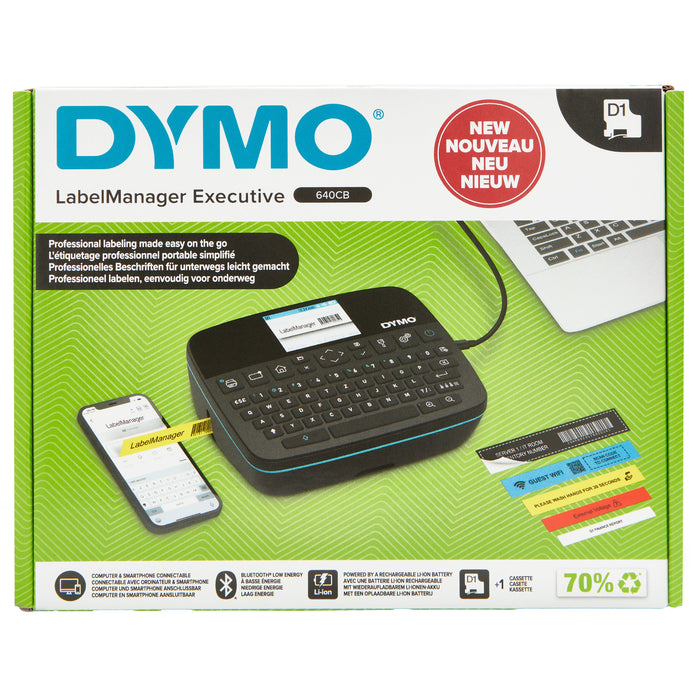 EAN 0071701063762 - DYMO LabelManager LabelWriter 640CB Portable & Rechargeable Label Maker with Dual Connectivity - 2197370  imagen 1