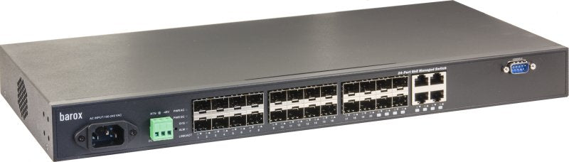 EAN 5715063113714 - Barox RY-LGSO25-24 switch Gestionado L2/L3 Gigabit Ethernet (10/100/1000) 1U Negro imagen 1