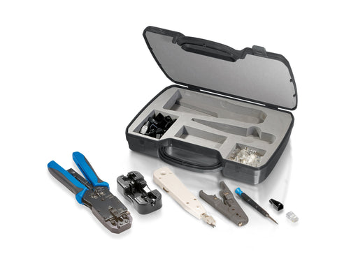 EAN 4015867168042 - Equip 129504 crimpadora Juego de herramientas Negro, Azul, Gris, Blanco imagen 1