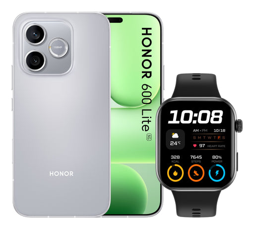 EAN 8034140502546 - Honor BUNDLE 600 LITE 256GB V GREY+WATCH 2i BLACK 16,8 cm (6.6") SIM doble 5G USB Tipo C 8 GB 6520 mAh Gr imagen 1