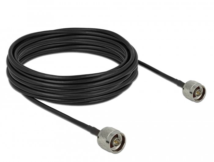 EAN 4043619904242 - DeLOCK 90424 cable coaxial LMR195 10 m Negro, Gris imagen 1
