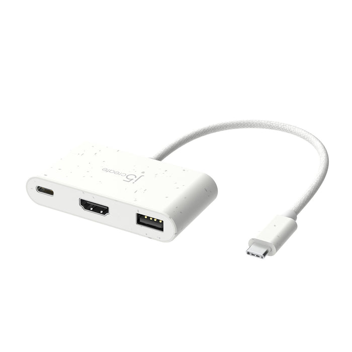 EAN 4712795087505 - j5create JCA379EW-N hub de interfaz USB Tipo C 5000 Mbit/s Blanco imagen 2