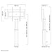 EAN 8717371445881 - Neomounts MOTORIZED RAL9005 SLVR 42-100IN 200X200/1200X600 150KG+BRACKETS 2,54 m (100") Plata imagen 7