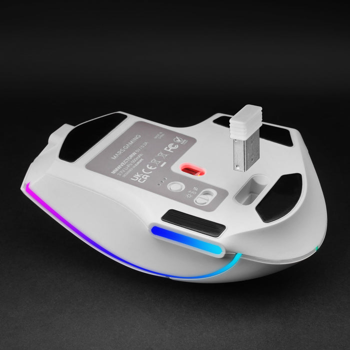 EAN 8435693114260 - Mars Gaming MMWVECTORW ratón Juego mano derecha RF Wireless + Bluetooth + USB Type-A Óptico 12000 DPI imagen 7