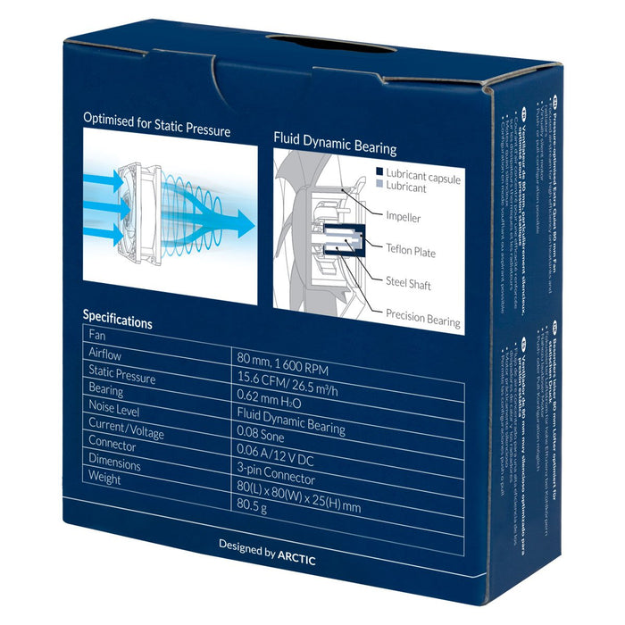 EAN 4895213702003 - ARCTIC P8 Silent Carcasa del ordenador Ventilador 8 cm Negro imagen 7
