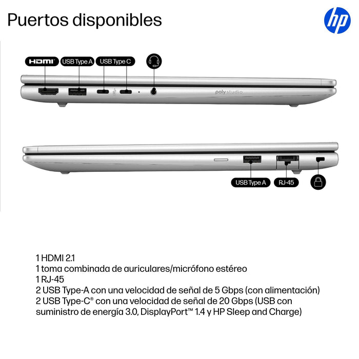 EAN 0199251580437 - HP ProBook 4 G1i AI Wolf Pro Security Edition Intel Core Ultra 5 225U Portátil 35,6 cm (14") WUXGA 16 GB  imagen 4