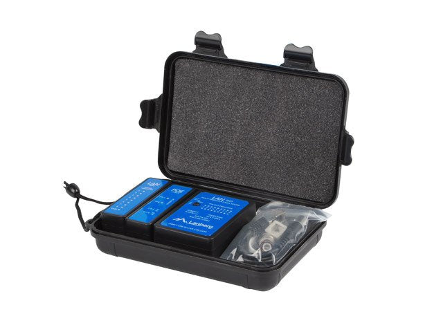 EAN 5901969421590 - Lanberg NT-0404 comprobador de cables de red Comprobador de alimentación PoE Negro, Azul imagen 5