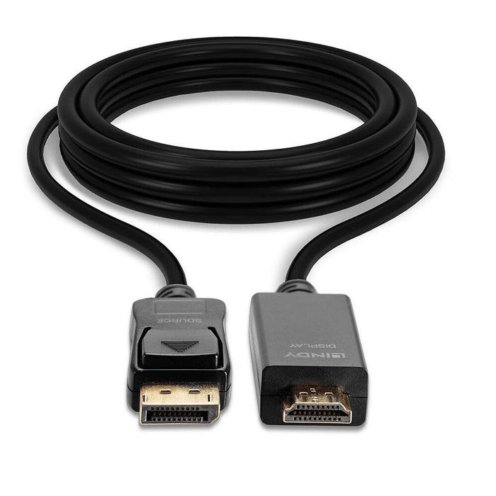 EAN 4002888369244 - Lindy 36924 adaptador de cable de vídeo 5 m DisplayPort HDMI tipo A (Estándar) Negro imagen 4