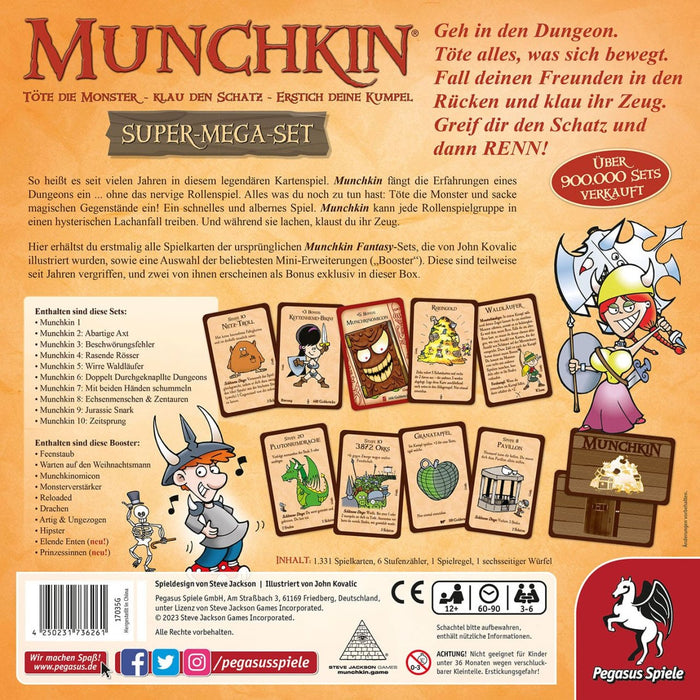 EAN 4250231736261 - Pegasus Spiele Munchkin 90 min Juego De Cartas Familia imagen 5
