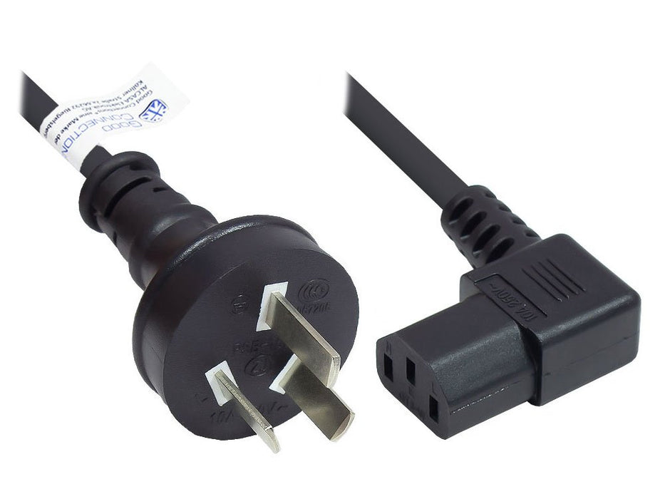 EAN 4014619170098 - Alcasa P8031-S018 cable de transmisión Negro 1,8 m Enchufe tipo I C13 acoplador imagen 1