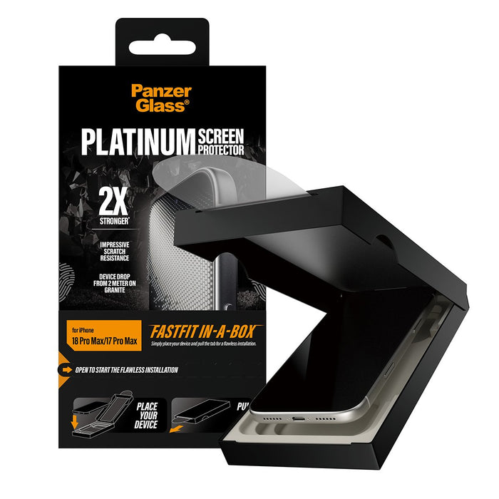 EAN 5715685043604 - PanzerGlass ® Platinum Screen Protector iPhone 2026 Pro Max | 17 Pro Max w. FASTFIT IN-A-BOX Protector de imagen 5