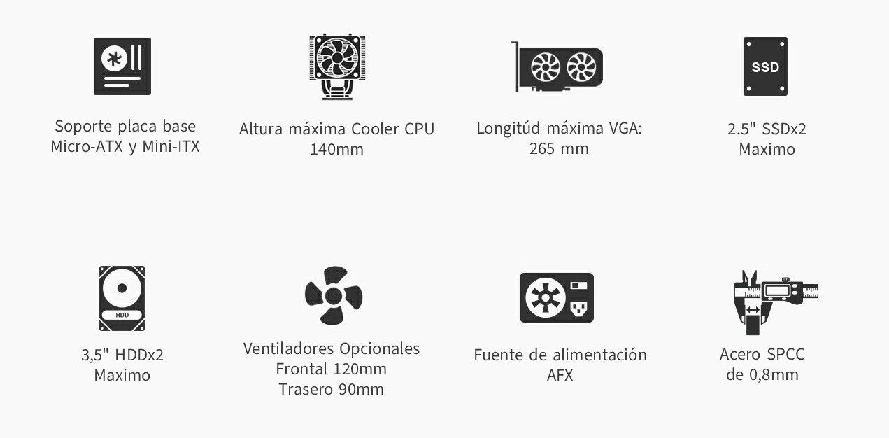 EAN 8436624423581 - CoolBox COO-PCM870-1 carcasa de ordenador Midi Tower Negro imagen 10