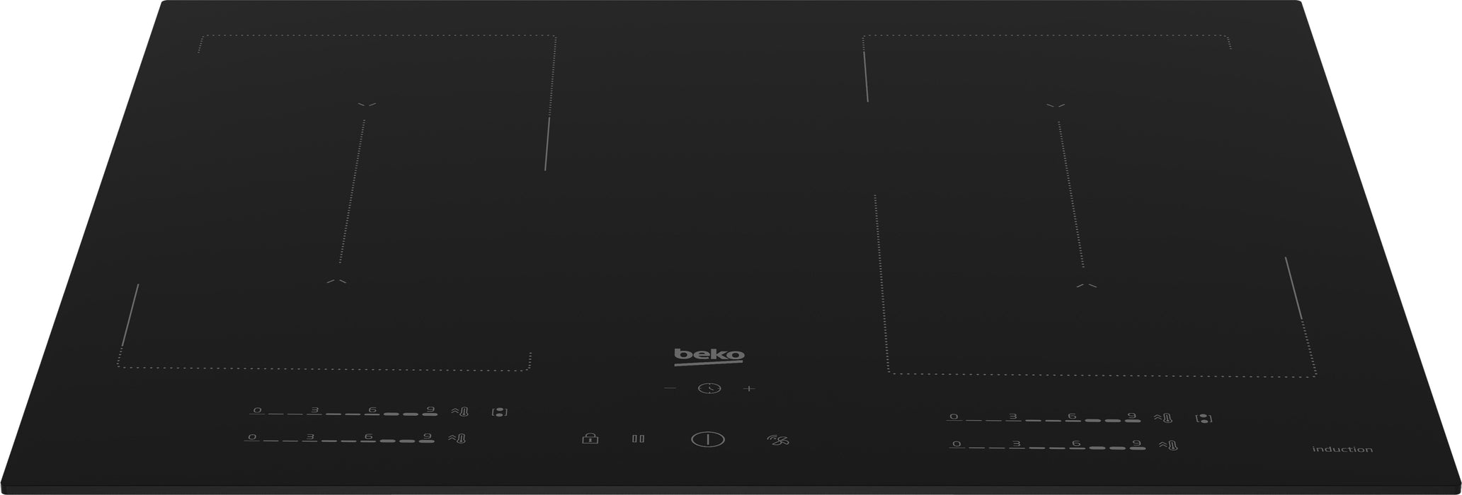 EAN 8690842549601 - Beko HII64720QUF2T hobs Negro Integrado 60 cm Con placa de inducción 4 zona(s) imagen 2