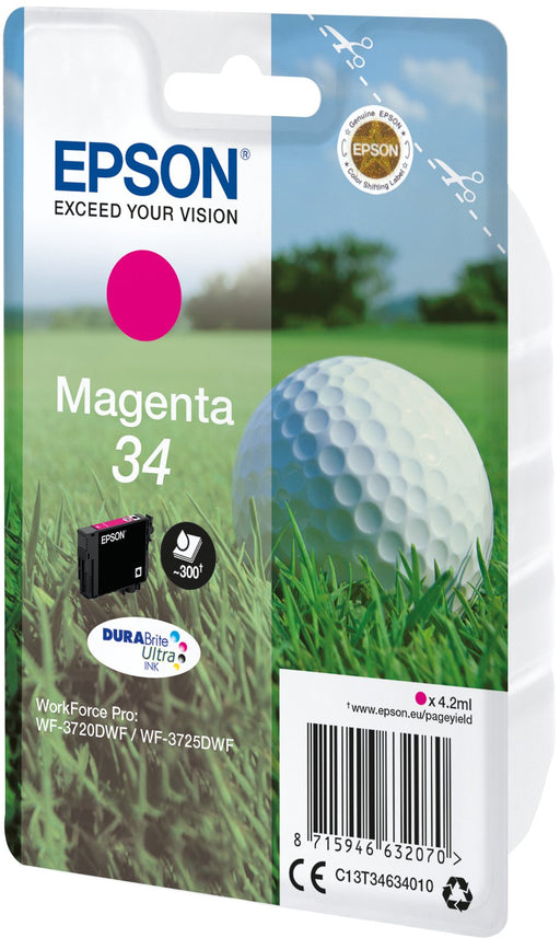 EAN 8715946632087 - Epson Golf ball C13T34634020 cartucho de tinta 1 pieza(s) Original Rendimiento estándar imagen 1