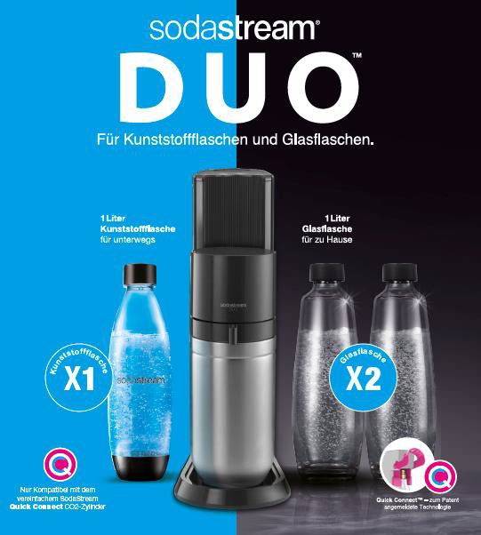 EAN 7290113761308 - SodaStream DUO Negro, Acero inoxidable imagen 2