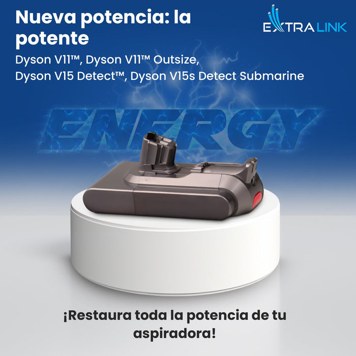 EAN 5907207222998 - Extralink BATERIA DYSON, V11 (CLICK TYPE) 25.2V 4000MAH Batería Aspiradora sin cables imagen 7