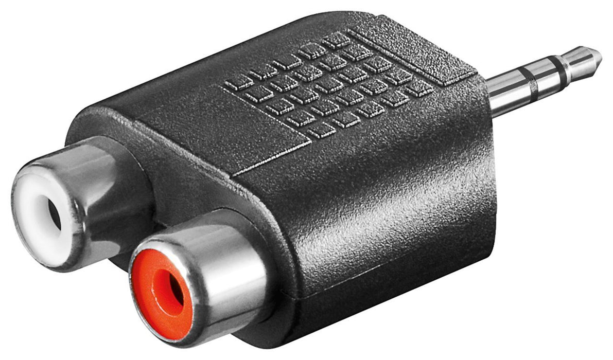 EAN 4040849116049 - Goobay 11604 cambiador de género para cable 3.5 mm 2x RCA Negro imagen 1