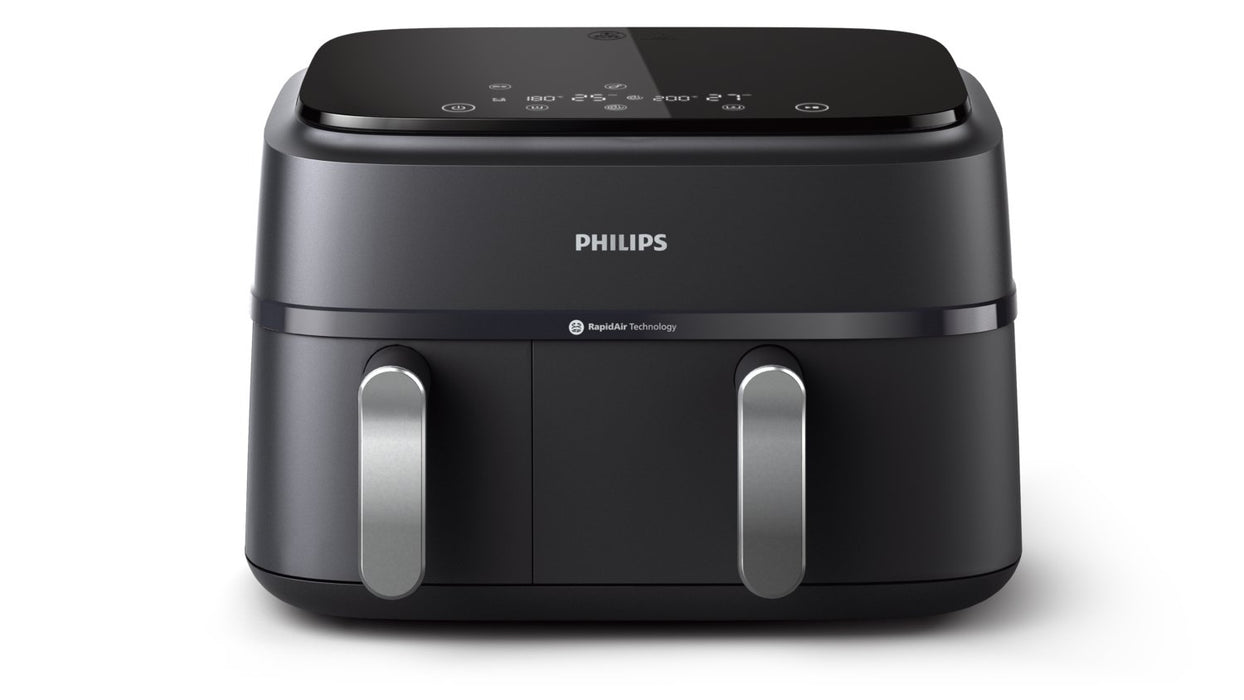 EAN 8720389033001 - Philips 3000 series NA351/00 freidora Doble 9 L Independiente 2750 W Freidora de aire caliente Gris imagen 2