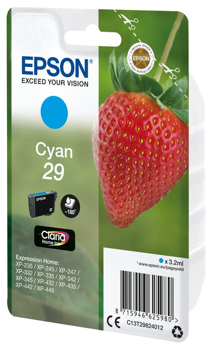 EAN 8715946625997 - Epson Strawberry C13T29824022 cartucho de tinta 1 pieza(s) Original Cian imagen 2