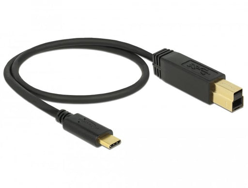 EAN 4043619836741 - DeLOCK 83674 cable USB USB 3.2 Gen 2 (3.1 Gen 2) 0,5 m USB C USB B Negro imagen 1