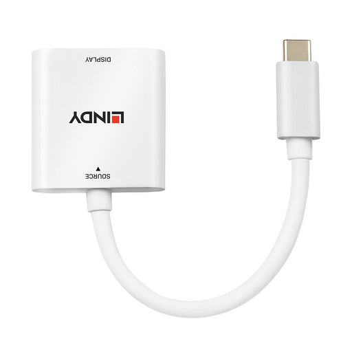 EAN 4002888433396 - Lindy 43339 adaptador de cable de vídeo 0,1 m USB Tipo C HDMI Blanco imagen 2