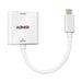EAN 4002888433396 - Lindy 43339 adaptador de cable de vídeo 0,1 m USB Tipo C HDMI Blanco imagen 2