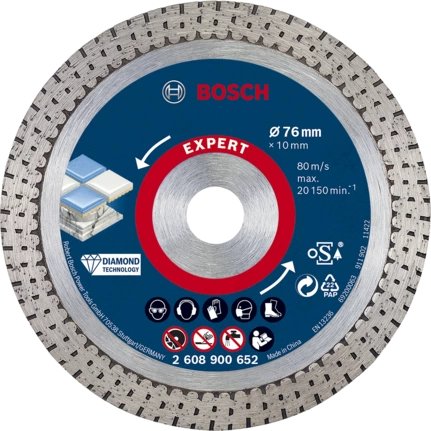 EAN 4059952539874 - Bosch 2 608 900 652 disco de afilar Azulejo, Cerámico, Piedra Disco de corte imagen 1