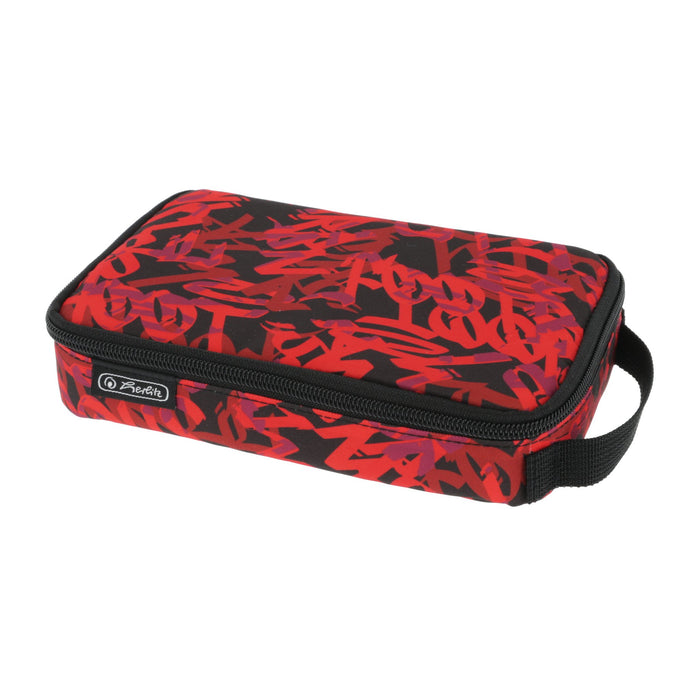 EAN 4008110352978 - Herlitz 2 Go Graffiti Estuche suave Poliéster Negro, Rojo imagen 2