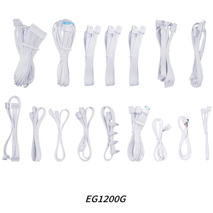 EAN 4718466017123 - Lian Li EG1200G unidad de fuente de alimentación 1200 W 24-pin ATX SFX Blanco imagen 11